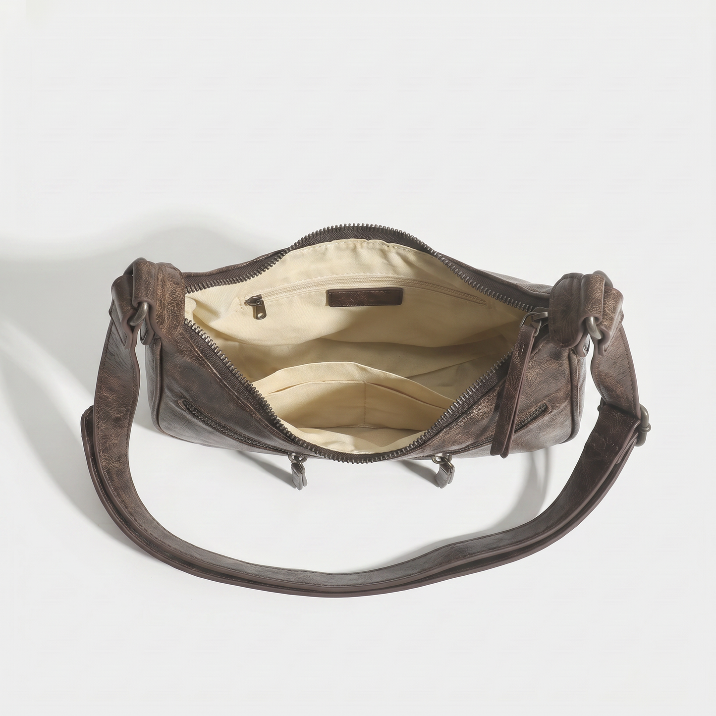 Bolso Hobo de Piel para Mujer - Vintage