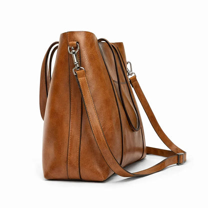 Bolso Mensajero de Piel para Mujer - Elegant Woman (2 en 1)
