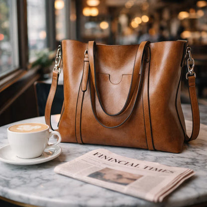 Bolso Mensajero de Piel para Mujer - Elegant Woman (2 en 1)