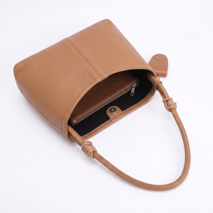 Bolso de Hombro de Piel para Mujer - Nature