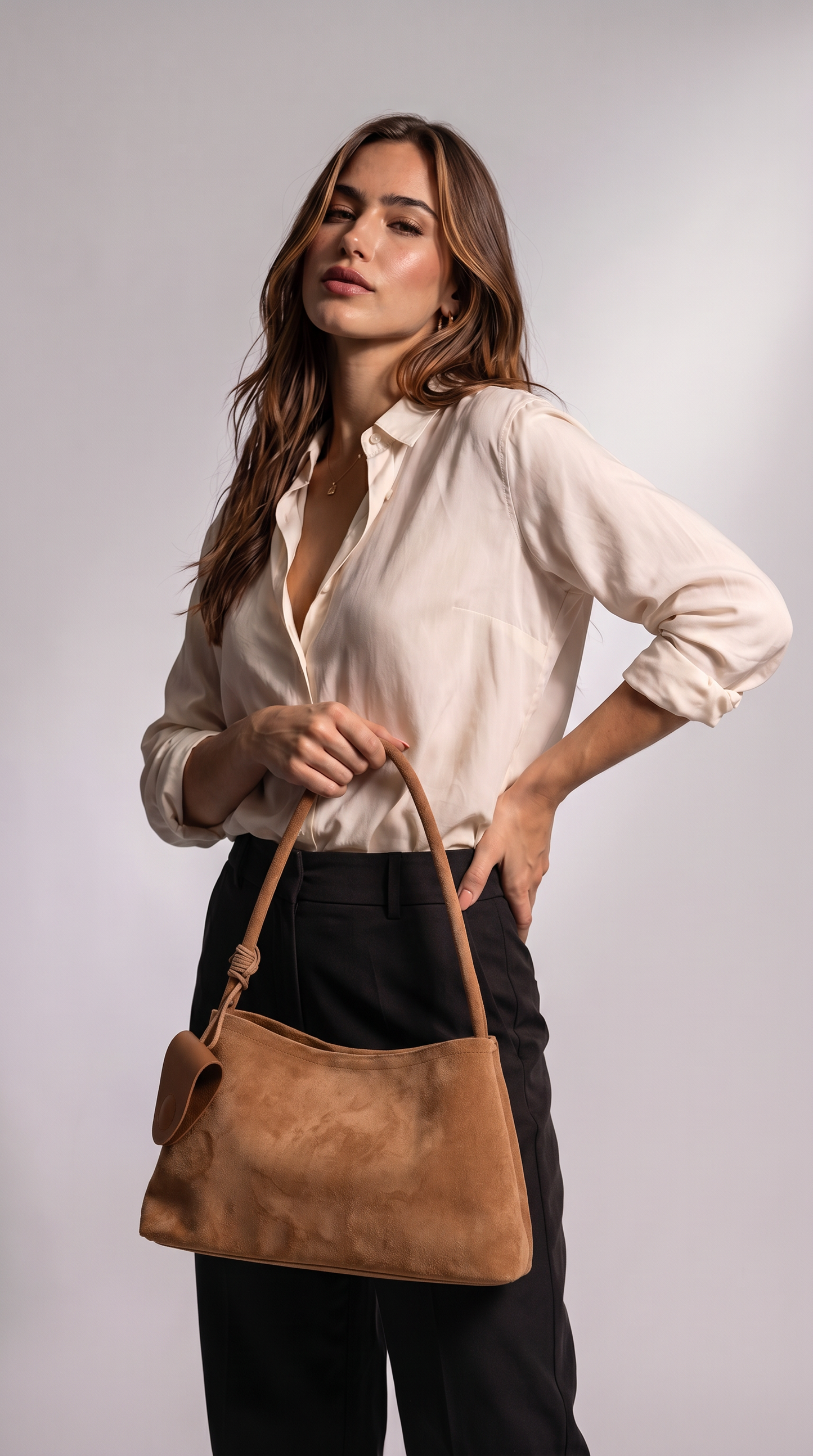Bolso de Hombro de Piel para Mujer - Nature