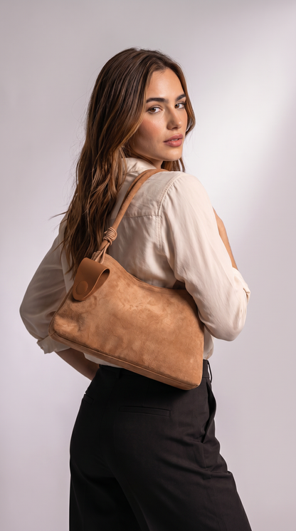 Bolso de Hombro de Piel para Mujer - Nature