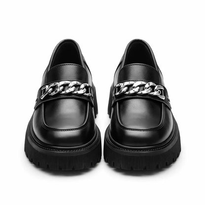 Mocasines de Piel con Plataforma para Mujer - D'Grife