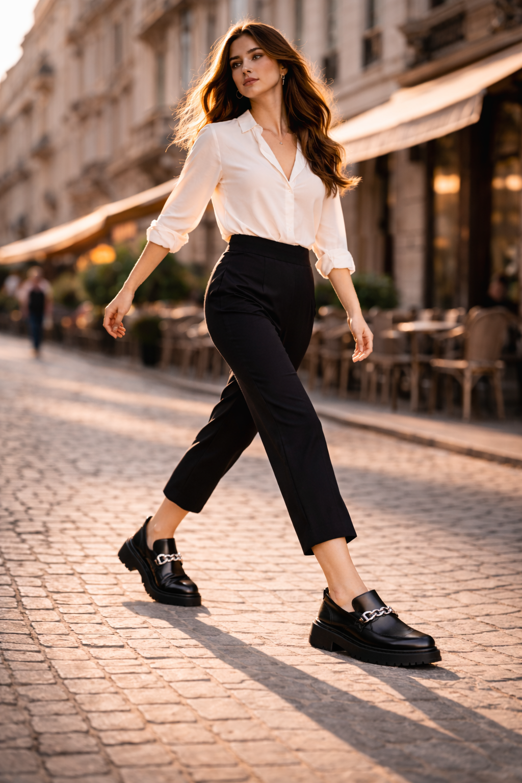 Mocasines de Piel con Plataforma para Mujer - D'Grife
