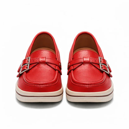 Mocasines de Piel con Plataforma para Mujer - Day Flex