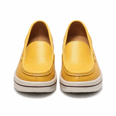 Mocasines de Piel con Plataforma para Mujer - Maria