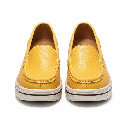 Mocasines de Piel con Plataforma para Mujer - Maria