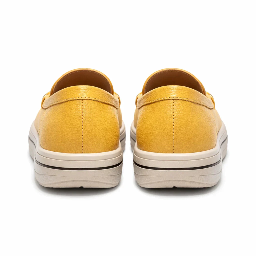 Mocasines de Piel con Plataforma para Mujer - Maria