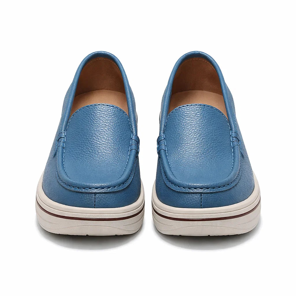 Mocasines de Piel con Plataforma para Mujer - Maria