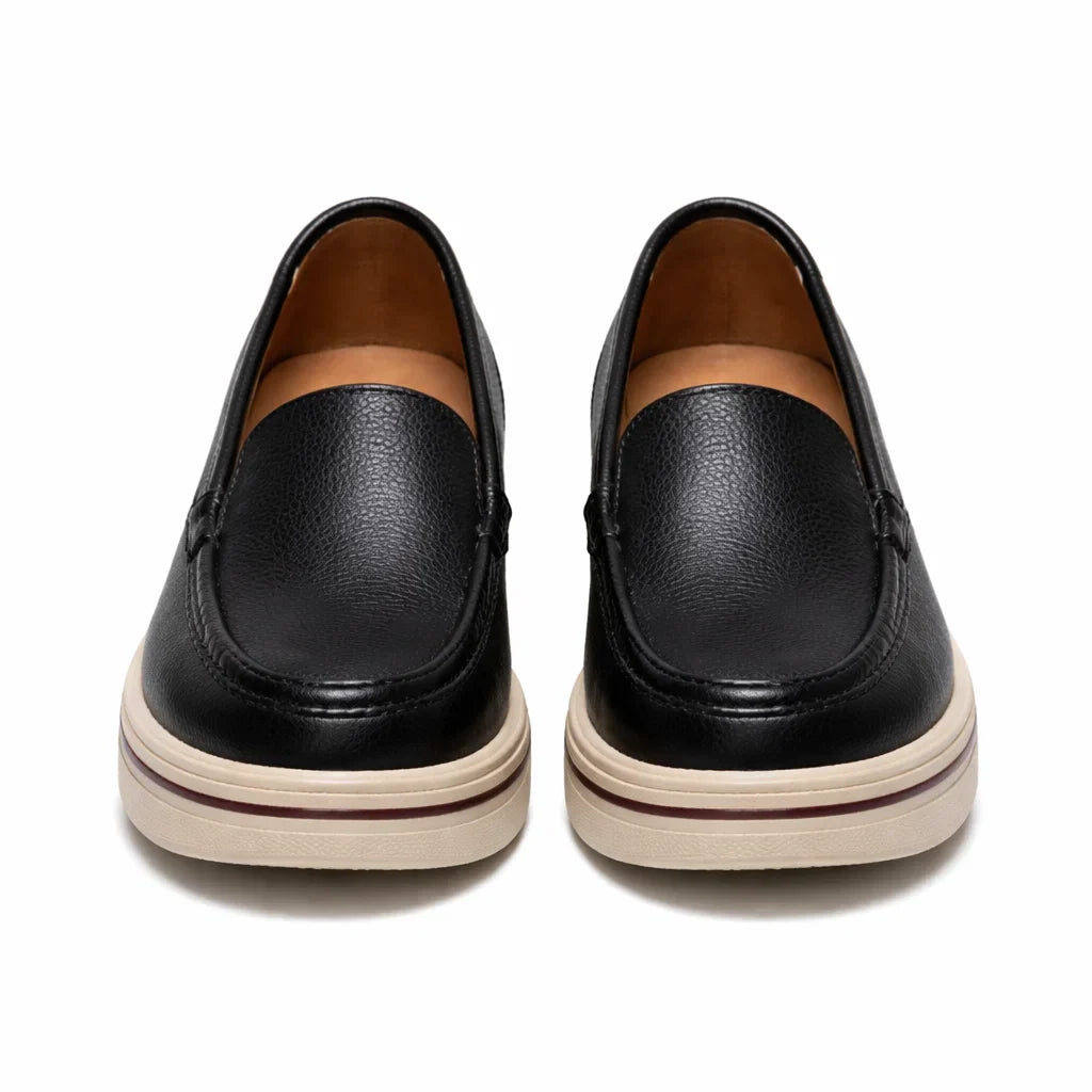 Mocasines de Piel con Plataforma para Mujer - Maria