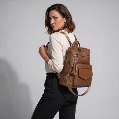 Mochila de Piel para Mujer - Poly