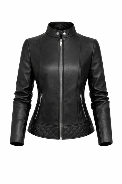 Chaqueta de Piel Acolchada para Mujer - Opulence