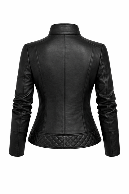 Chaqueta de Piel Acolchada para Mujer - Opulence