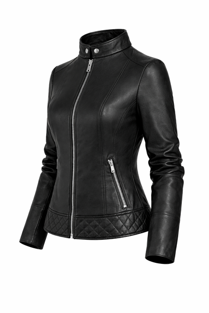 Chaqueta de Piel Acolchada para Mujer - Opulence