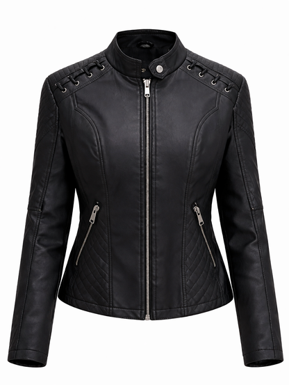 Chaqueta de Piel Acolchada para Mujer - Voug
