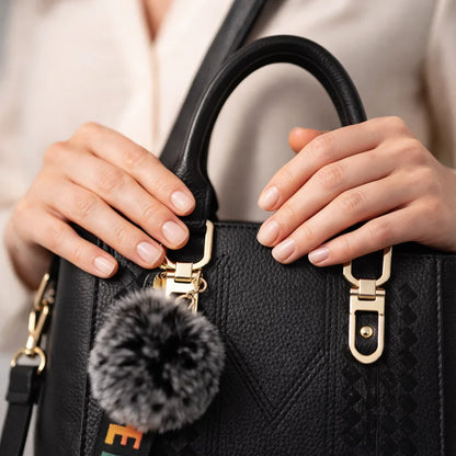 Bolso de Asa Superior de Piel para Mujer - Cherry