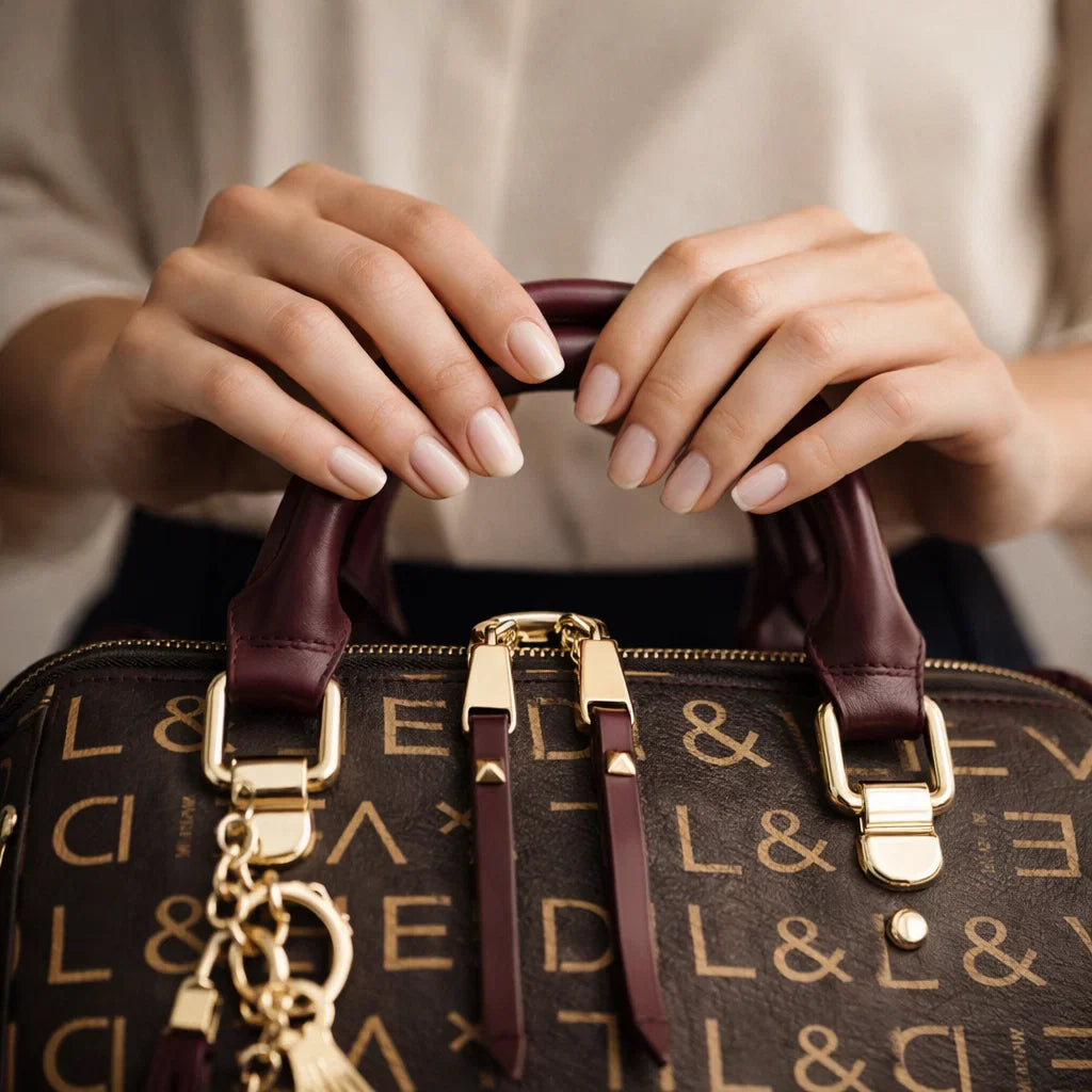 Bolso de Asa Superior de Piel para Mujer - Luxury Scale (2 en 1)