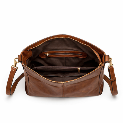 Bolso Hobo de Piel para Mujer - Twins (3 en 1)