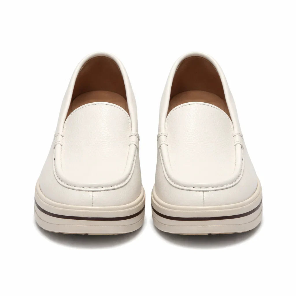 Mocasines de Piel con Plataforma para Mujer - Maria