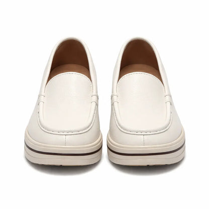 Mocasines de Piel con Plataforma para Mujer - Maria