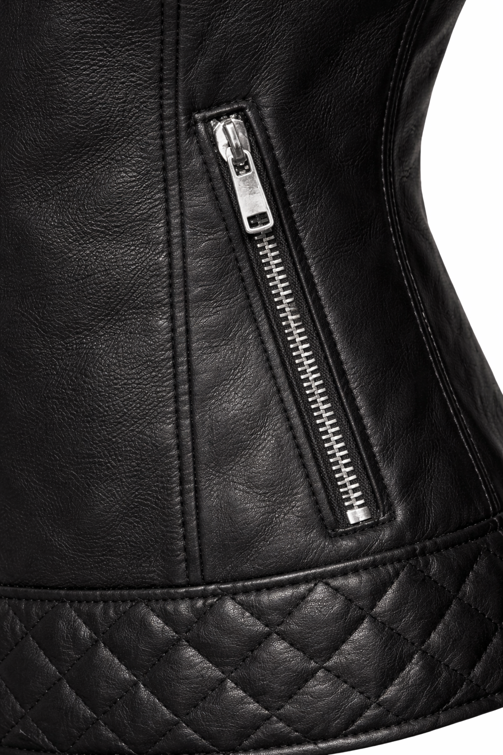 Chaqueta de Piel Acolchada para Mujer - Opulence