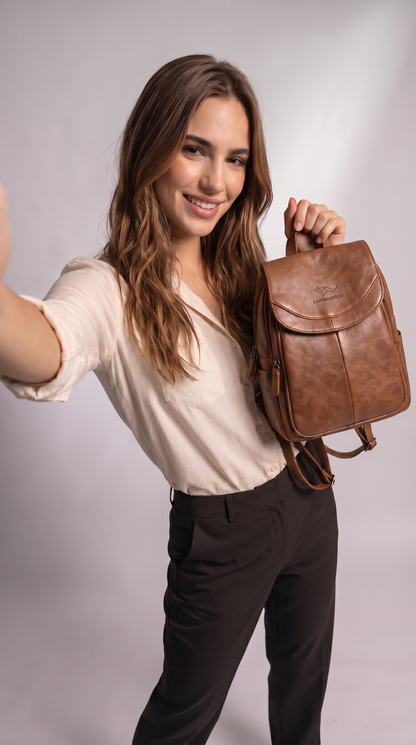 Mochila de Piel Italiana para Mujer - Eco