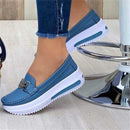 Mocassim Feminino de Couro Legítimo com Salto - ComfortBeauty