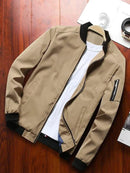 Jaqueta Bomber Slim Masculina com Fecho em Ziper - Comfort Style