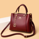 Bolsa de Couro Legítimo Transversal Luxuosa - Golden Style