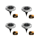 Kit 4 Unidades Luminária de Led Solar p/ Jardim - À prova D'água