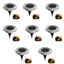 Kit 4 Unidades Luminária de Led Solar p/ Jardim - À prova D'água