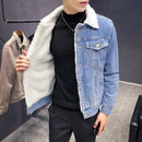 Jaqueta Jeans Oversized Masculina Forrada com Lã - Comfort Denim