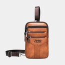 Bolsa De Couro Legítimo Transversal Para Celular- Jeep Mens