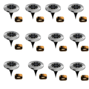 Kit 4 Unidades Luminária de Led Solar p/ Jardim - À prova D'água