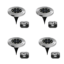Kit 4 Unidades Luminária de Led Solar p/ Jardim - À prova D'água