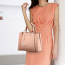 Bolsa de Couro Legítimo Transversal Luxuosa - Golden Style