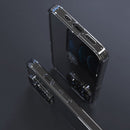 Capinha para iPhone de Vidro Temperado Transparente Crystal Glass + Protetor de Câmera Grátis