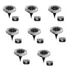 Kit 4 Unidades Luminária de Led Solar p/ Jardim - À prova D'água