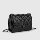 Bolsa Feminina de Couro Legítimo Crossbody com Corrente - Glamour