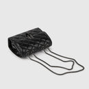 Bolsa Feminina de Couro Legítimo Crossbody com Corrente - Glamour