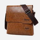 Bolsa JEEP Transversal de Couro Legítimo Impermeável - Pocket Bag