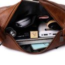 Bolsa De Couro Legítimo Feminina Crossbody  - Virtua