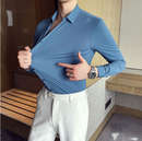Camisa Social Manga Longa Slim Fit - Elegance Elastic