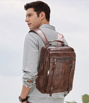 Mochila de Couro Legítimo Clássica - Jeep Boulu