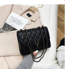 Bolsa Feminina de Couro Legítimo Crossbody com Corrente - Glamour