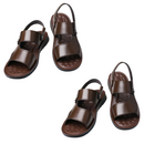 (Compre 1 Leve 2) Sandália Masculina de Couro Legítimo - Leather Real