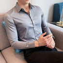 Camisa Social Manga Longa Slim Fit - Elegance Elastic