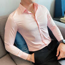 Camisa Social Manga Longa Slim Fit - Elegance Elastic