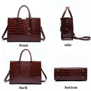 Bolsa Feminina de Couro Legítimo Crocodilo - Redmoon