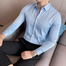 Camisa Social Manga Longa Slim Fit - Elegance Elastic